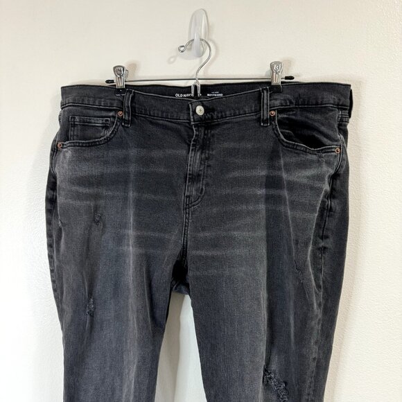 Old Navy Women's Boyfriend Jeans - Black - Picture 2 of 11